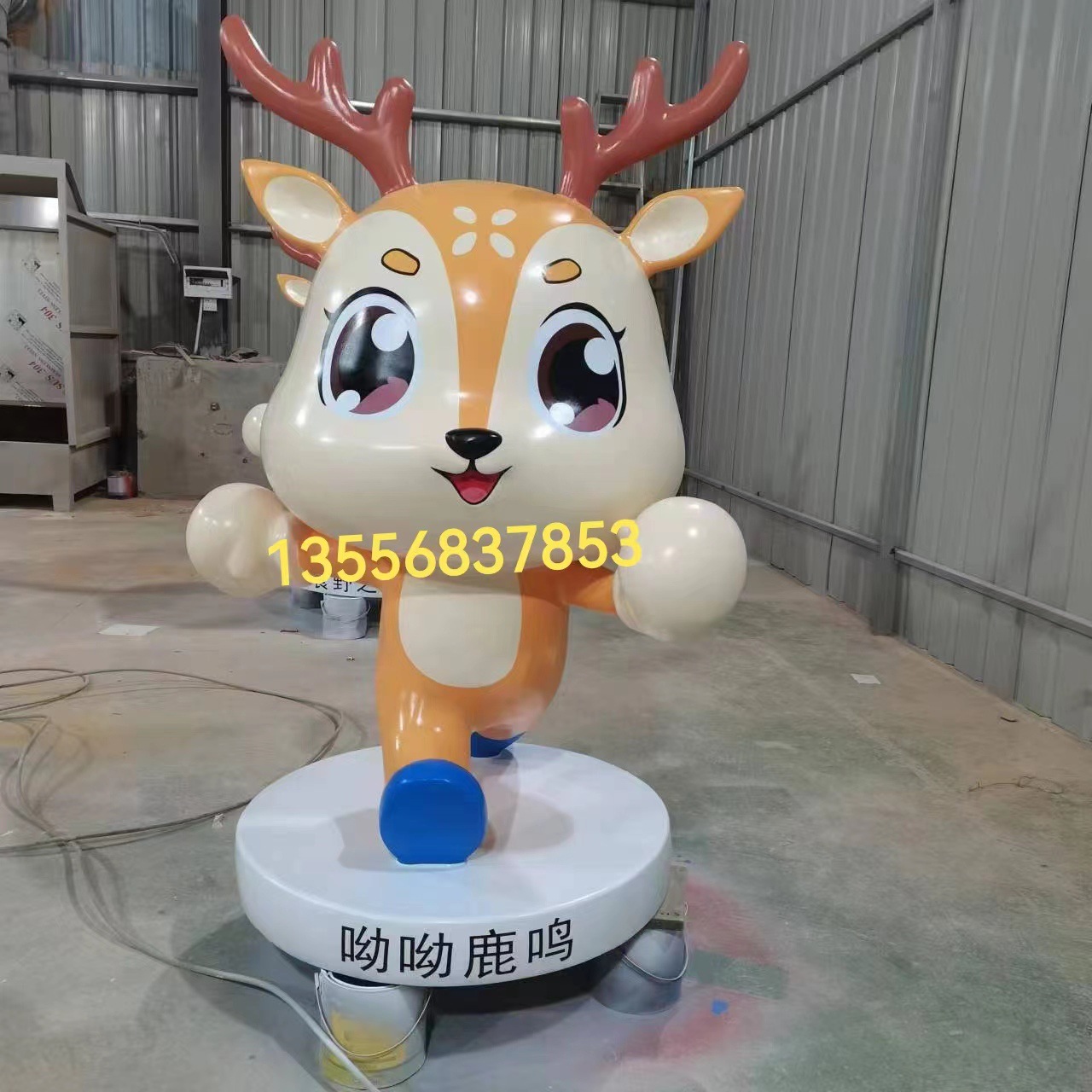 呦呦鹿鳴，科技點睛 玻璃鋼雕塑小鹿的公園地標美學